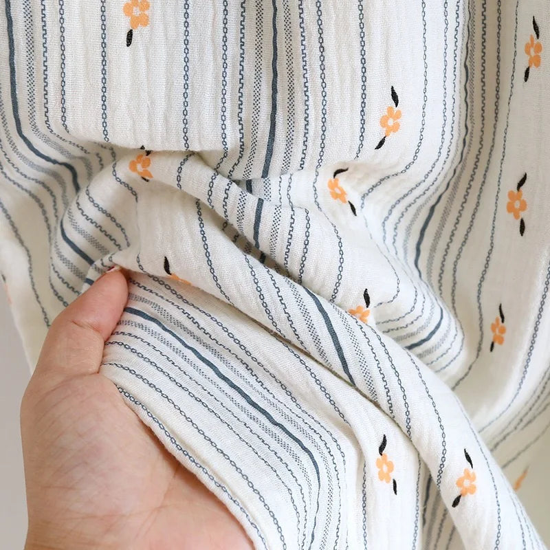 100% Cotton Gauze Women Pajamas 2025 New Spring/Autumn Sleepwear Female 2 Piece Set Nightwear Lady Pyjamas Loungewear