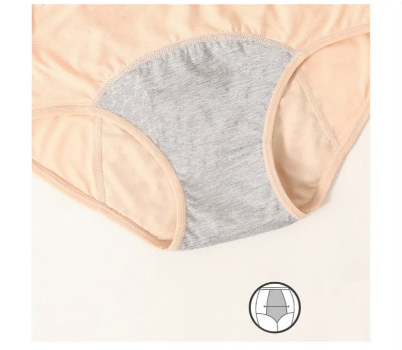 3pcs Leak Proof Menstrual Panties Physiological Pants Women Underwear Period Comfortable Waterproof Briefs