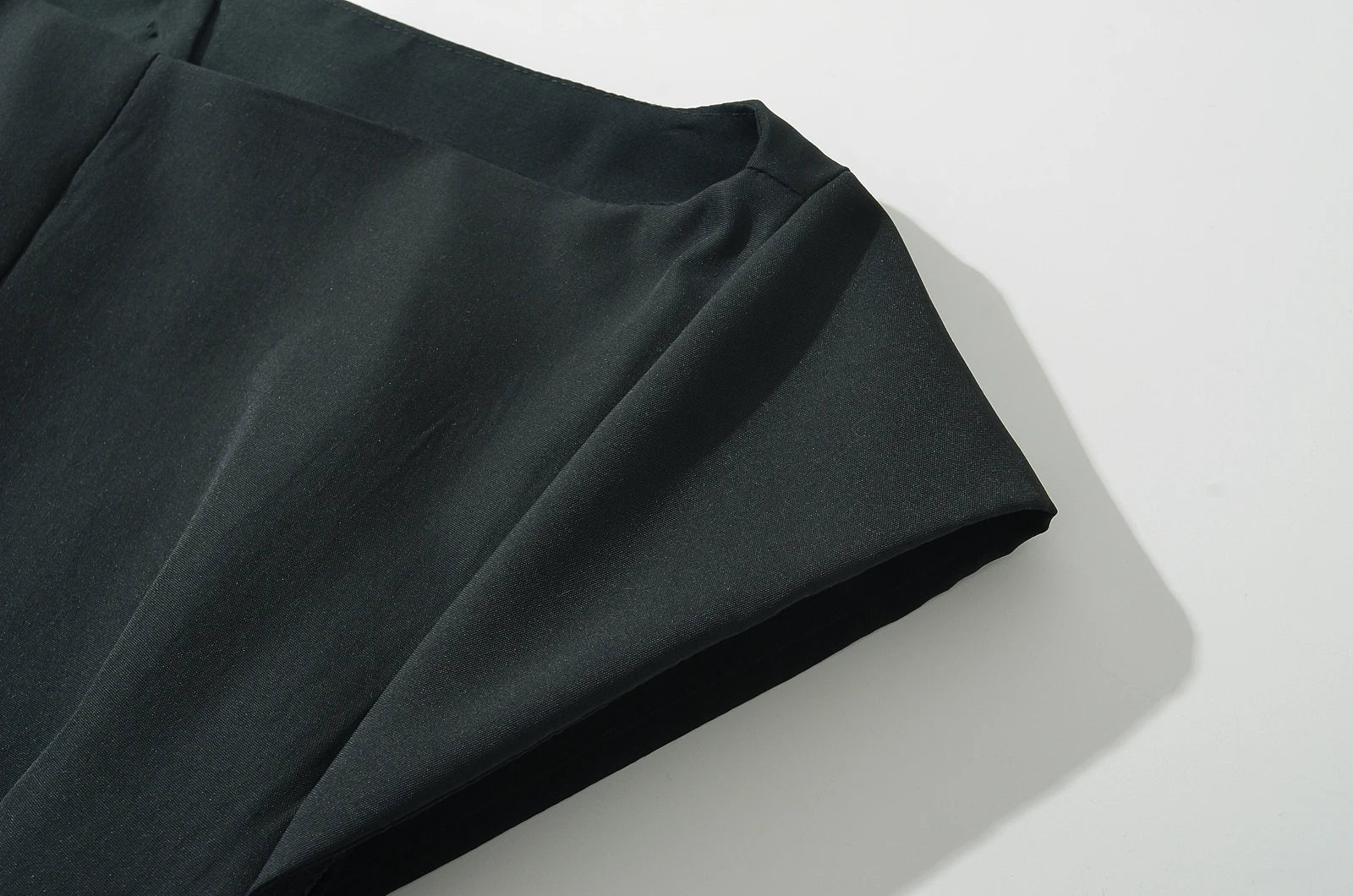 2024 Sexy Slash Collar Short Sleeve Low Waist Midi Dress Women Hollow Out Back Backless Pleated Swing A-line Party Robe Black