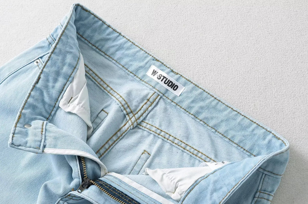 Women's Denim Pants Baggy Jeans Y2k Vintage Flared Wide New Low Waist Rise Oversize Pant Harajuku Fashion Woman Trousers