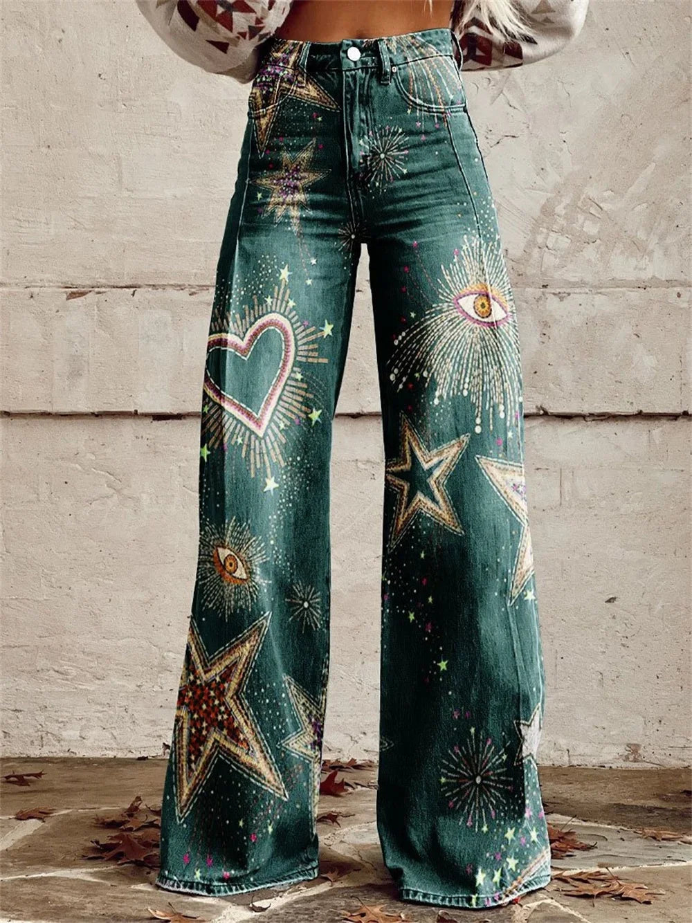 2025 Retro Fashion High Waisted Pants High Street Loose Wide Leg Denim Pants Women Harajuku Y2k Loose Jeans Women's Streetwear