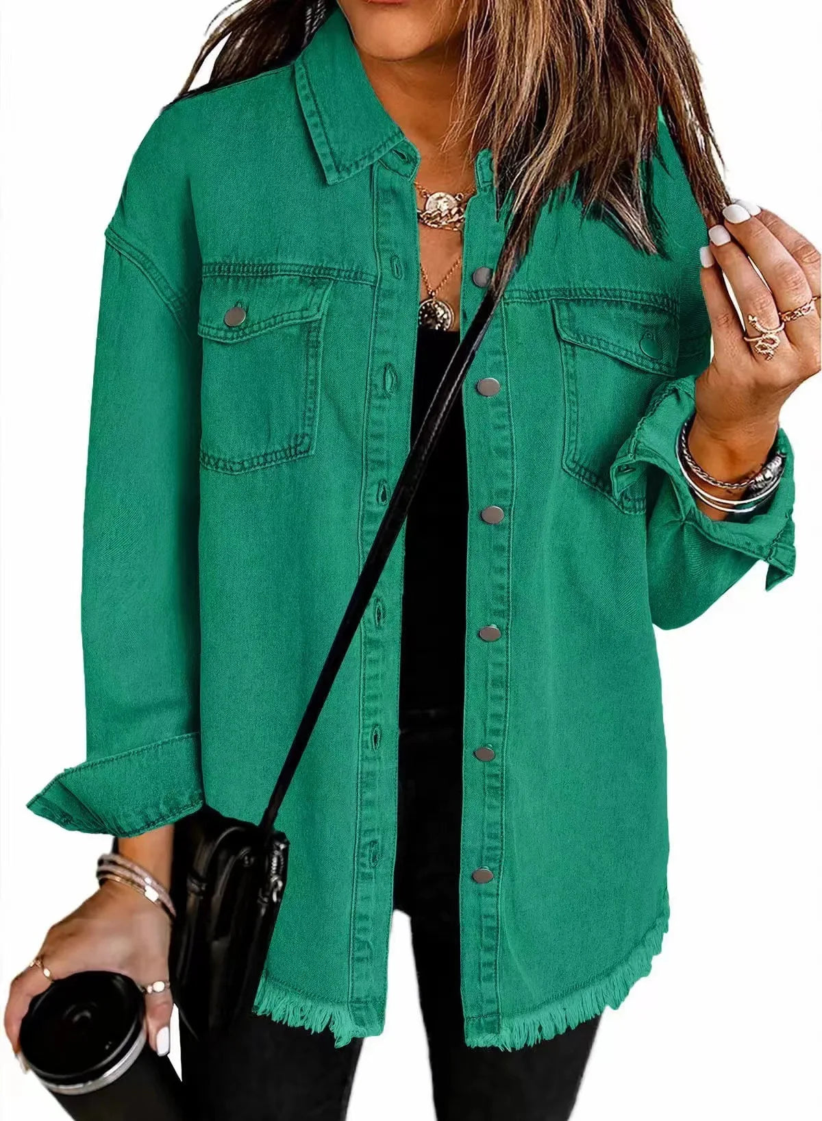 Coat Women Denim Coats Single Breasted Casual Turn Down Collar Y2k Streetwear Jackets Mom Jeans Splice Loose Jacket 2025