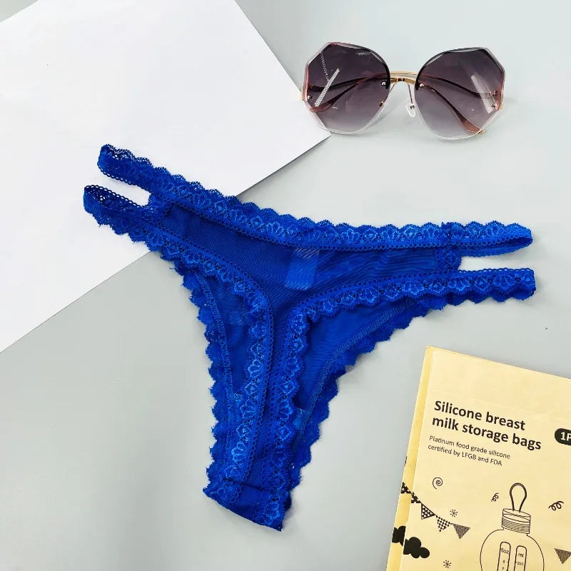 Lace Sexy Mesh Transparent Thong Women Panties Underwear Women Seamless G-String Female Underpants Intimates Lingerie