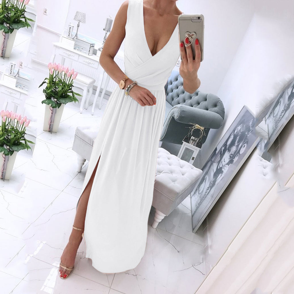 Sexy Women Dresses Outfits 2023 Plus Size Beach V-neck Dresses Summer Party A-line Midi Formal Dresses Women's Clothing 원피스
