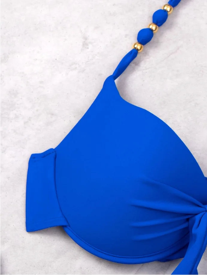 2026 Push Up Halter Bikini Printed Swimsuit Women Sexy Strappy Swimwear Female Bathers Bathing Swimming Swim Suit Beachwear