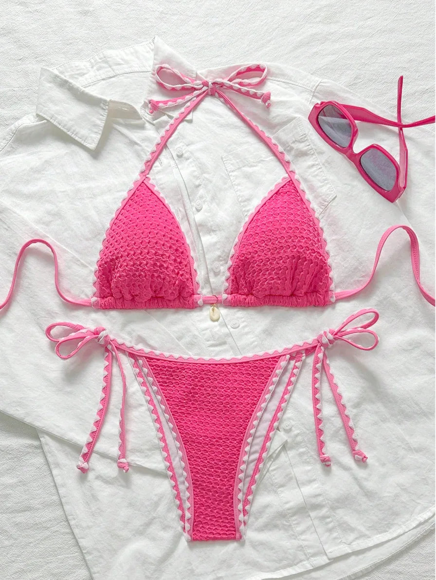 Summer Sexy Bikinis 2026 Women Swimwear Female Swimsuit For Swim Wear Bathing Suits Brazilian Bikini Set Beachwear Pool Bather