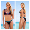 High Quality Women Handmade Crochet Bikini Set Cotton Crochet Colorful Sexy Boho Swimwear Vacation Beachwear Bathing Suit