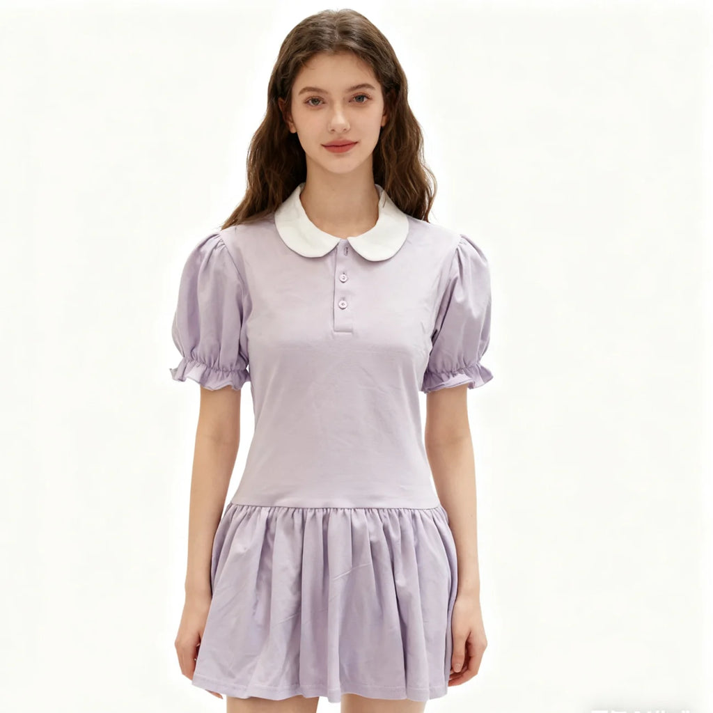 Light purple bodysuit with skirt/adult onesie/adult baby romper/abdl clothes/adult onesie dress