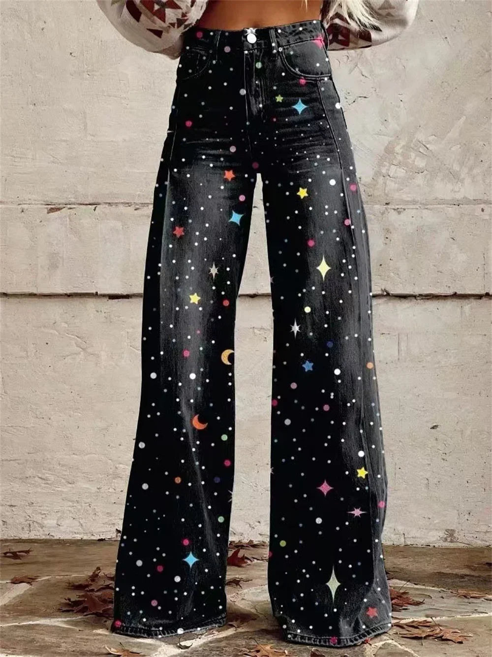 2025 Retro Fashion High Waisted Pants High Street Loose Wide Leg Denim Pants Women Harajuku Y2k Loose Jeans Women's Streetwear
