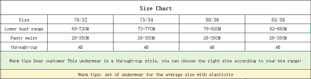 Lace Half-Cup Bra and Panty Set for Small Busts, With Soft Underwire to Gather and Lift, And a Sexy, Lightweight Bra Set.