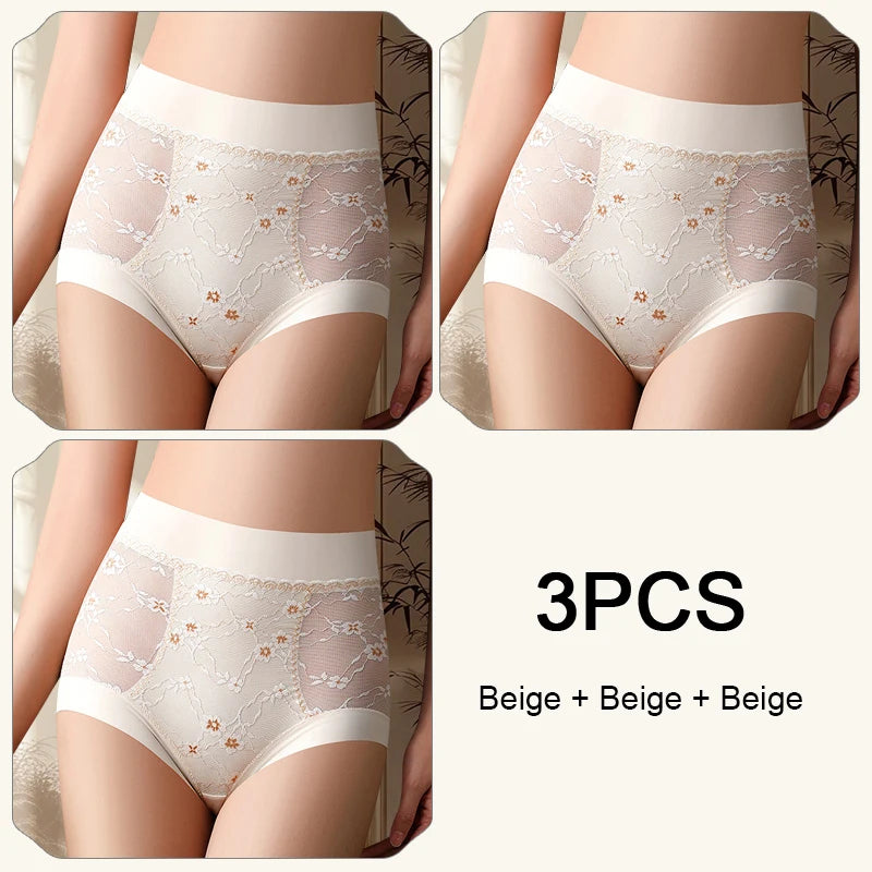 Lace High Waist Panties Woman Lifts Buttocks Fashion Belly Reducing Panties Set Pack Underwear for Women Women's Lingerie Sexy