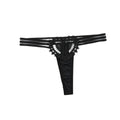 Intimate Wear Low Waist Ladies' Underwear Lace Heart Thin Strap T-back Briefs Hollow Out Panties Women's Thong Girl
