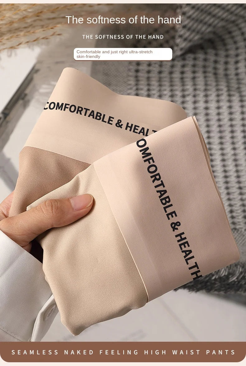 Invisible Panties Women Seamless Briefs Female Underpants Ultra-thin Underwear High Rise Panties Solid Comfy Lingerie Ice Silk