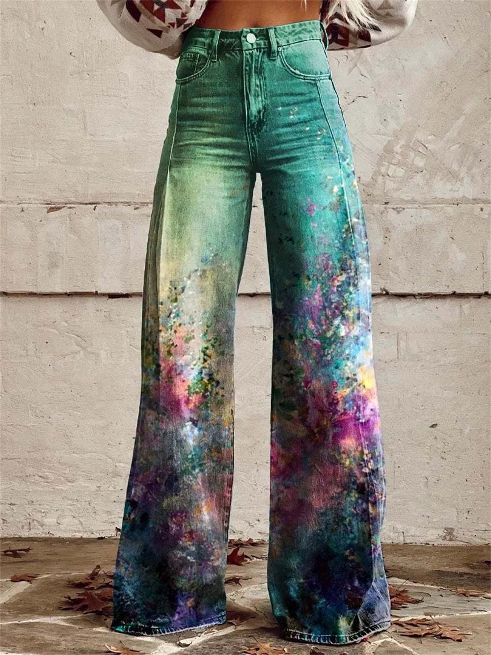 2025 Retro Fashion High Waisted Pants High Street Loose Wide Leg Denim Pants Women Harajuku Y2k Loose Jeans Women's Streetwear