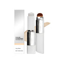 2-in-1 Color-Changing Foundation Stick Full Coverage Lightweight Moisturize Finish Base Makeup Dual-Ended with Detachable Brush