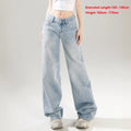 KSTUN 2025 Spring Women Wide Leg  Jeans Streetwear Loose Straight Denim Pants Vintage Low Waist Jeans For Woman Dragging Pants