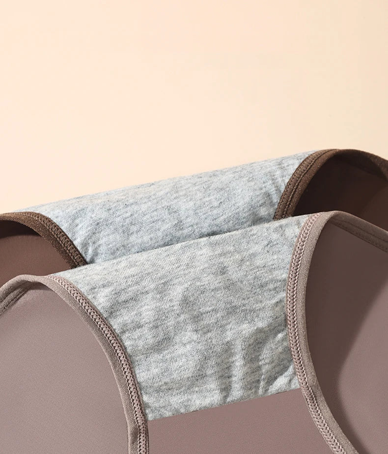 3Pcs High Waist Women's Panties Leak Proof Menstrual Pants Widen Period Underwear Cotton Physiological Plus Size Female Briefs