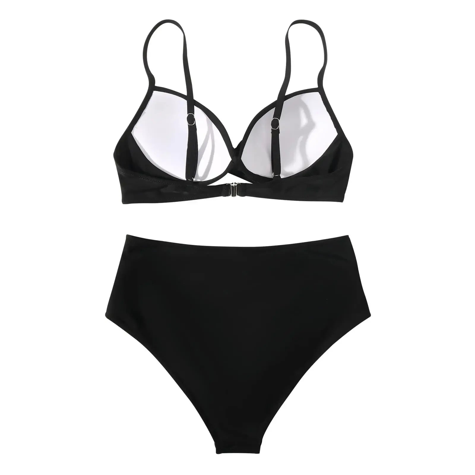 Slimming High Waist Bikini Set Women's Multi-Color Hard Bag Gathered Bikini Ideal for plus Size Swimsuits And Beachwear