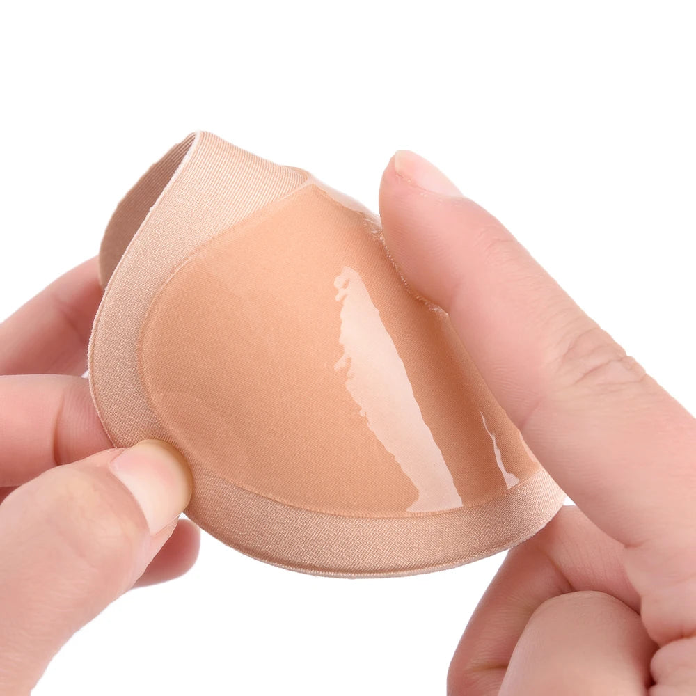 1 Pair Silicone Chest Stickers Bikini Push Up Sponge Bra Pad Breathable Insert Silicone Pads for Swimsuit Padding Accessories
