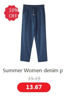 2025 thin curv wide leg Pants Vintage High Waist Jeans Women Full Length Pants Cowboy Pants Plus size Denim trousers 6XL 7XL