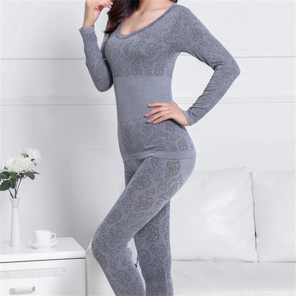 2024 Thermal Underwear Women Long clothes For Women Winter Thermal Underwear Suit Seamless Breathable Warm Thermal Clothing