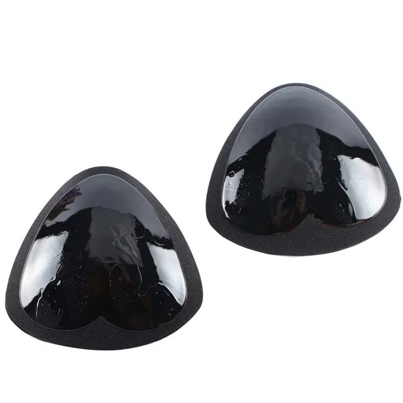 1 Pair Silicone Chest Stickers Bikini Push Up Sponge Bra Pad Breathable Insert Silicone Pads for Swimsuit Padding Accessories