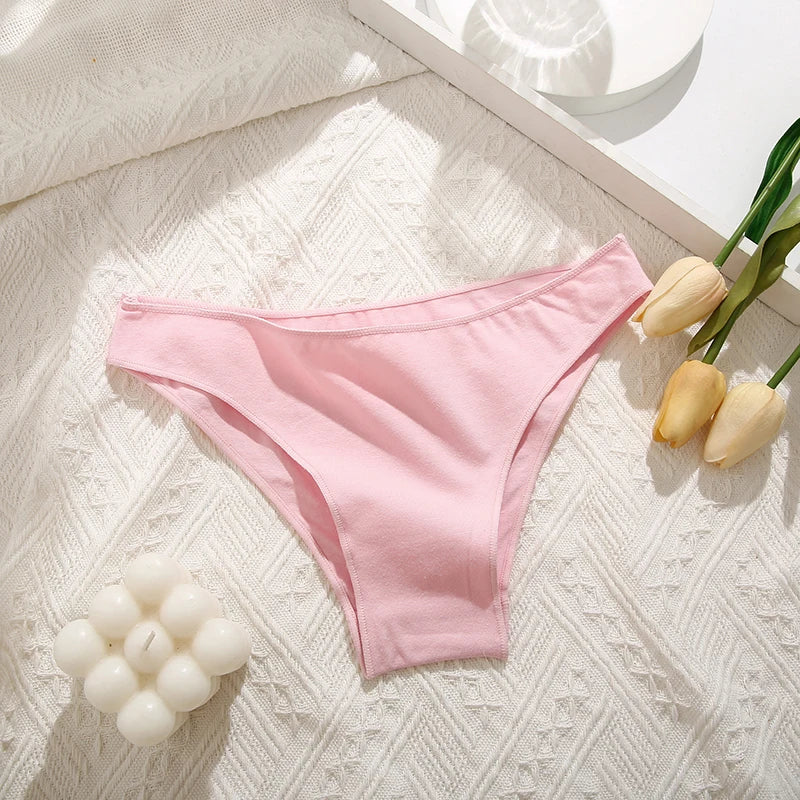 Cotton Women Underwear Comfort Women Panties Gray Cotton Briefs Sexy Low Waist Female Lingerie Girls Intimate Underwear M-XXL