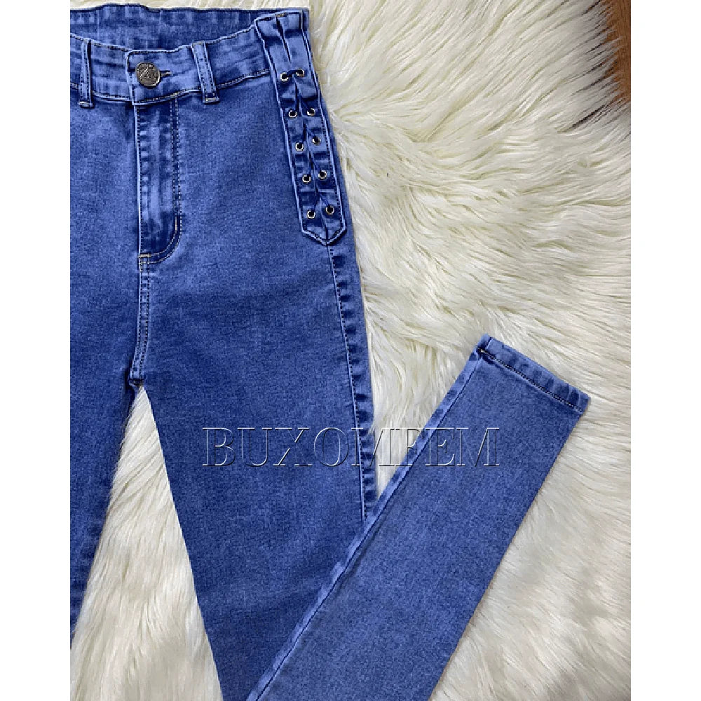 Fashion Sexy High Waist Slim Fit  Jeans for Women 2024 New Version Zipper Fly Perfect Hip to Body Adjustable Butt Lifter Pants