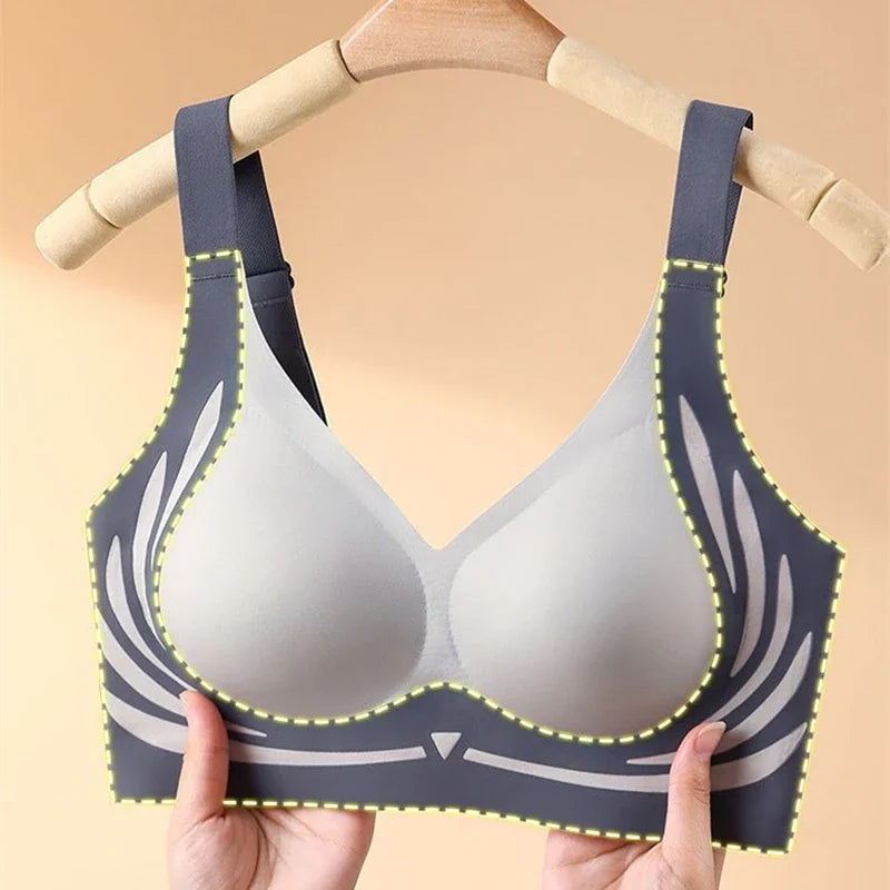 High-quality Adjustable Underwear for Women, Thin, Large Breasts, Small Bra, Anti-sagging, Large Size, Traceless Women's Bra