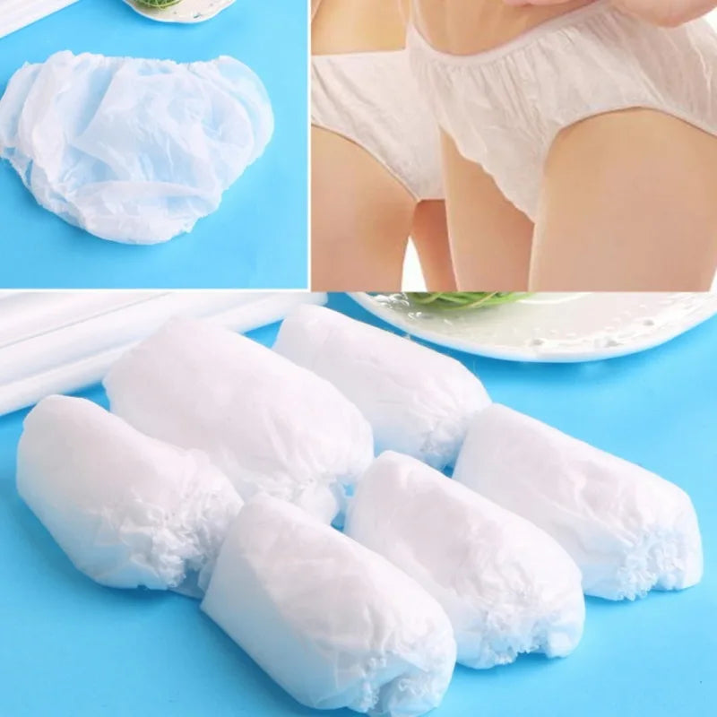 Hygienic Women's Panties Intimate Underpants Women Disposable Underwear Unisex Briefs Men Underwear Non Woven Fabric Lingerie