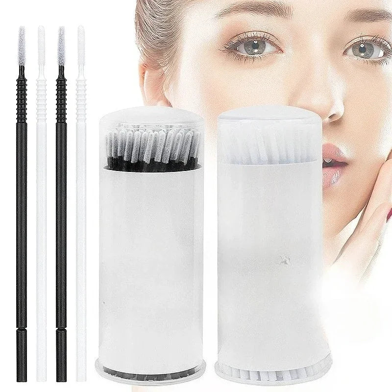 100 Pcs Disposable Spiral  Mascara  Brush Handle Microbrush  Applicator Lashes Brushes Eyelash Extension Makeup Tools lash brush