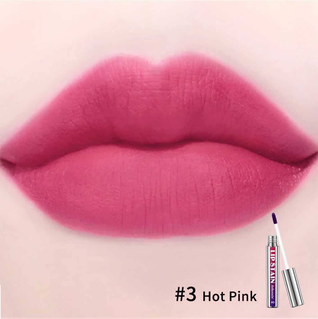 Peel Off Lip Stain 3 Colors Reveal Long Lasting Waterproof Pink Lip Tint Transfer Proof Non-stick Cup Lip Stain Women's Cosmetic