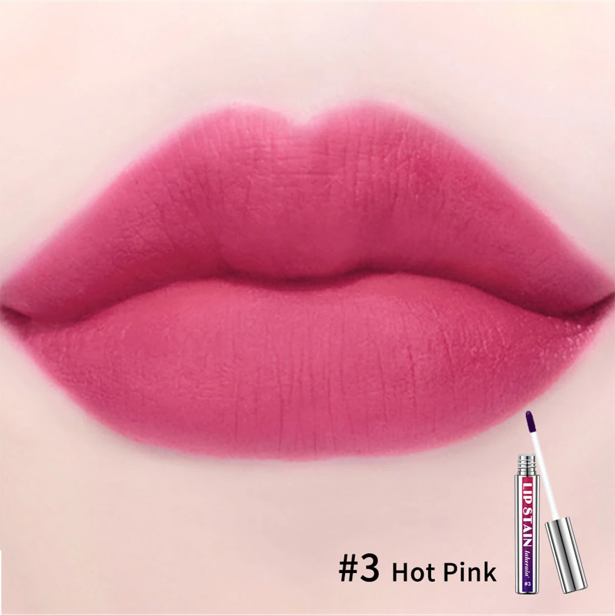 Peel Off Lip Stain 3 Colors Reveal Long Lasting Waterproof Pink Lip Tint Transfer Proof Non-stick Cup Lip Stain Women's Cosmetic