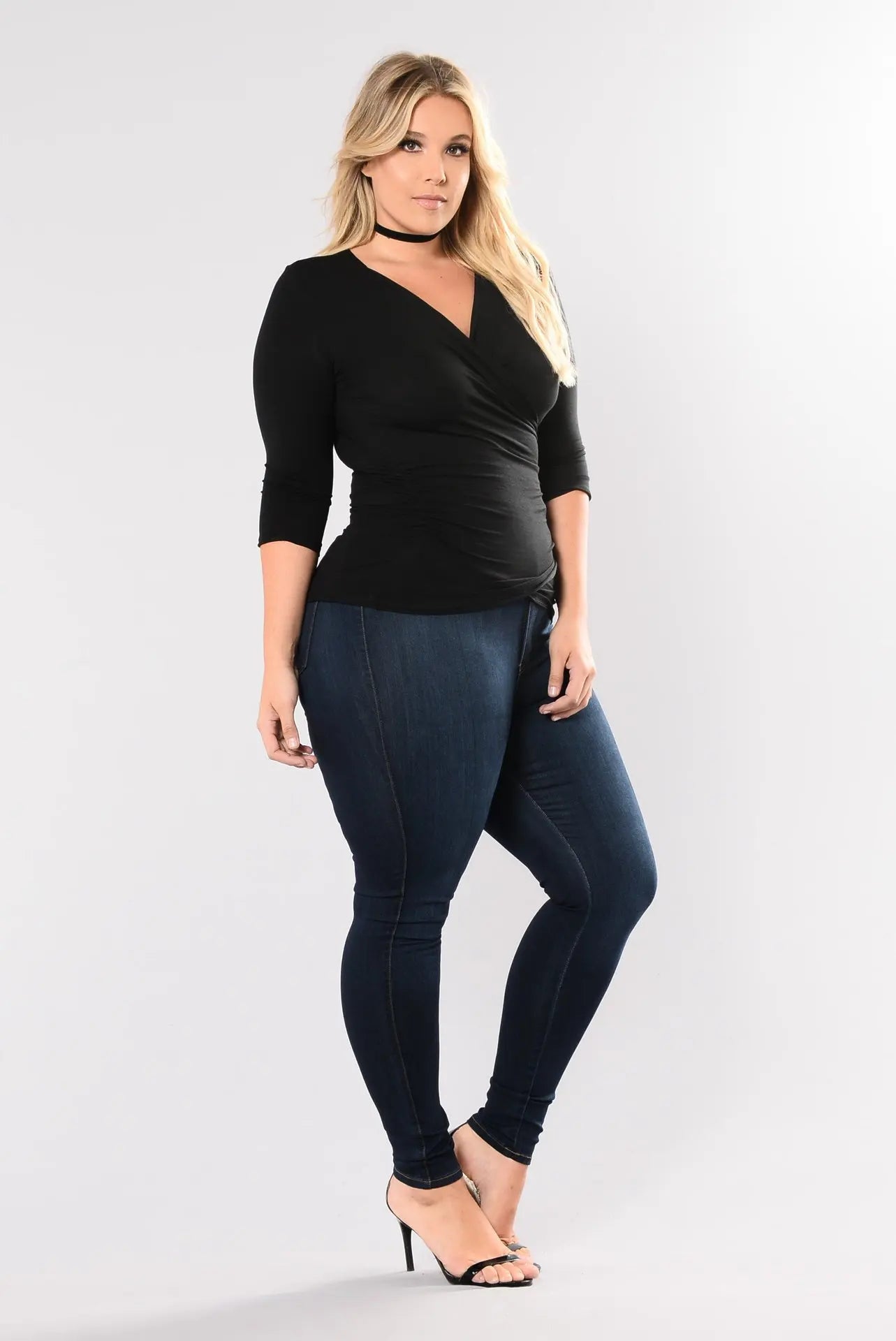 Women's plus size high waist jeans casual Skinny denim fat mom jeans L-5XL high quality wholesale price