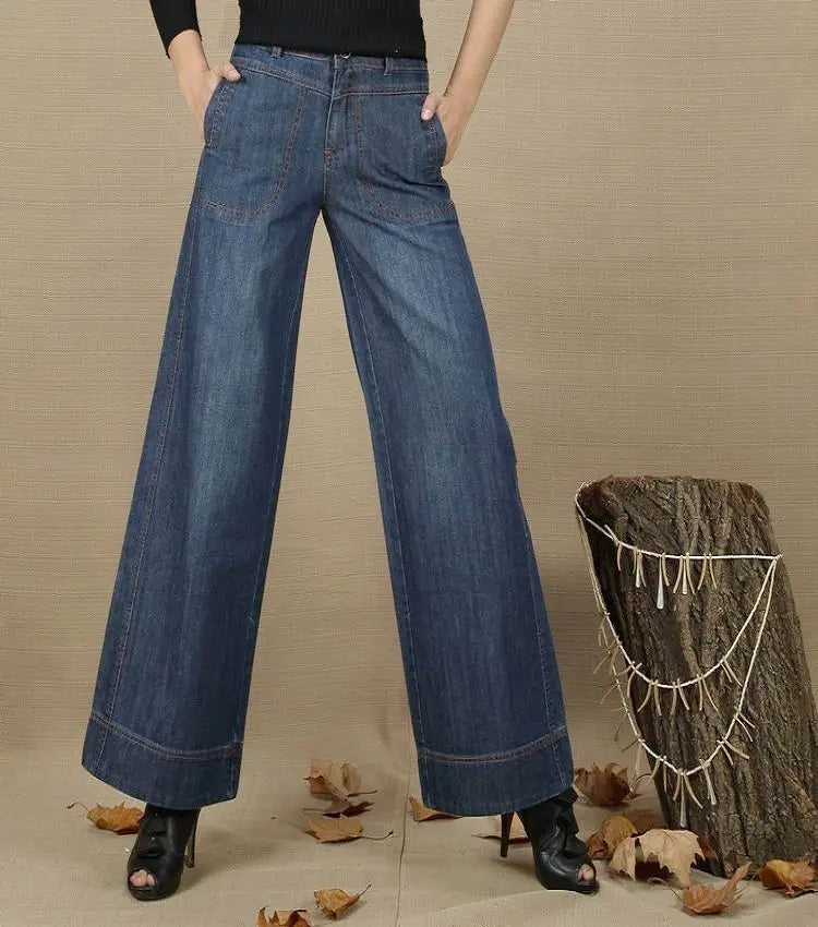 High Waist Wide Leg Jeans for Women 2024 Spring and Autumn Baggy Straight Trousers Casual New Slimming Wide Leg Pants