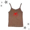 Y2k Tank Tops Sexy Women Summer Camis Punk Y2K Harajuku Sleeveless Spider Printed Tights Vest Femme Streetwear Graphic EMO Girls