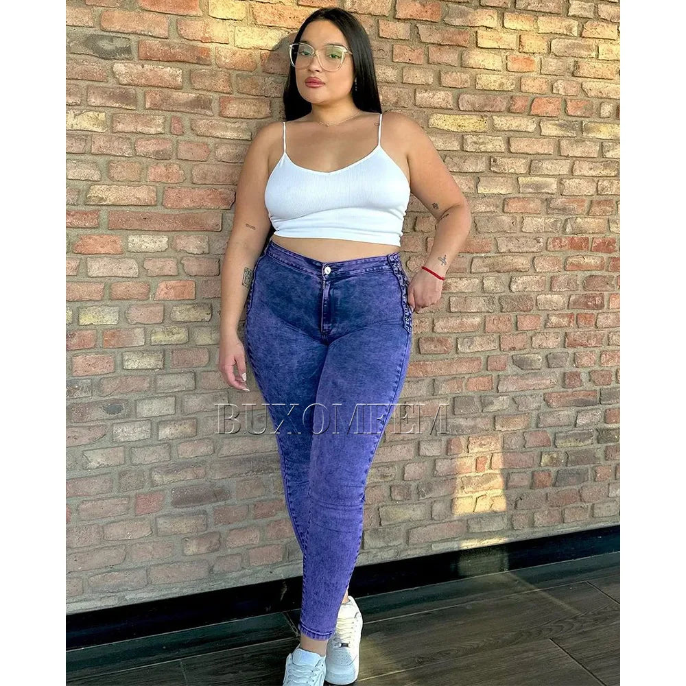 Fashion Sexy High Waist Slim Fit  Jeans for Women 2024 New Version Zipper Fly Perfect Hip to Body Adjustable Butt Lifter Pants