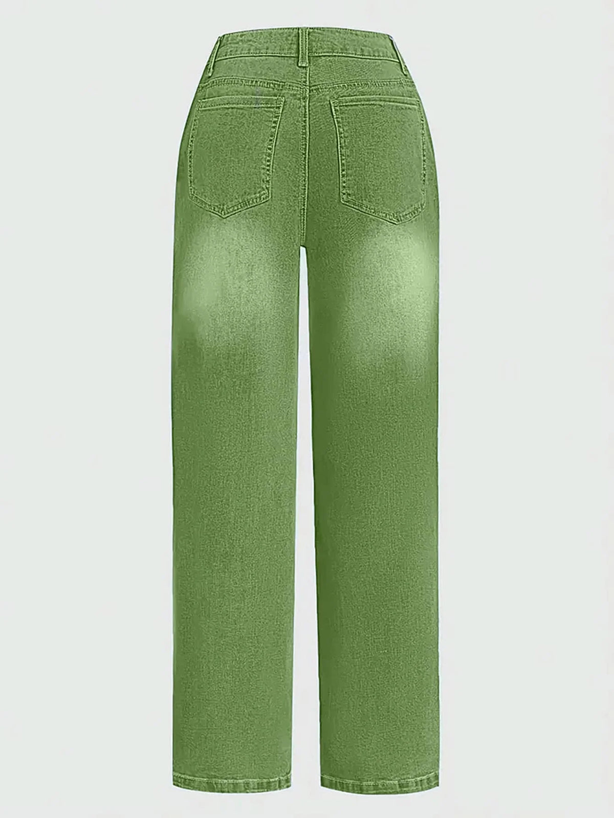 New Women's Multi-Button Wide Leg Casual Jeans - High-Quality Denim Pants for Stylish Comfort