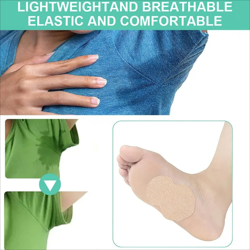 Armpit Sweatproof Patch Men Women Keep Clean Refreshing Self-adhesive Absorb Sweat Sticker Plantar Sweat Absorbing Light Paster