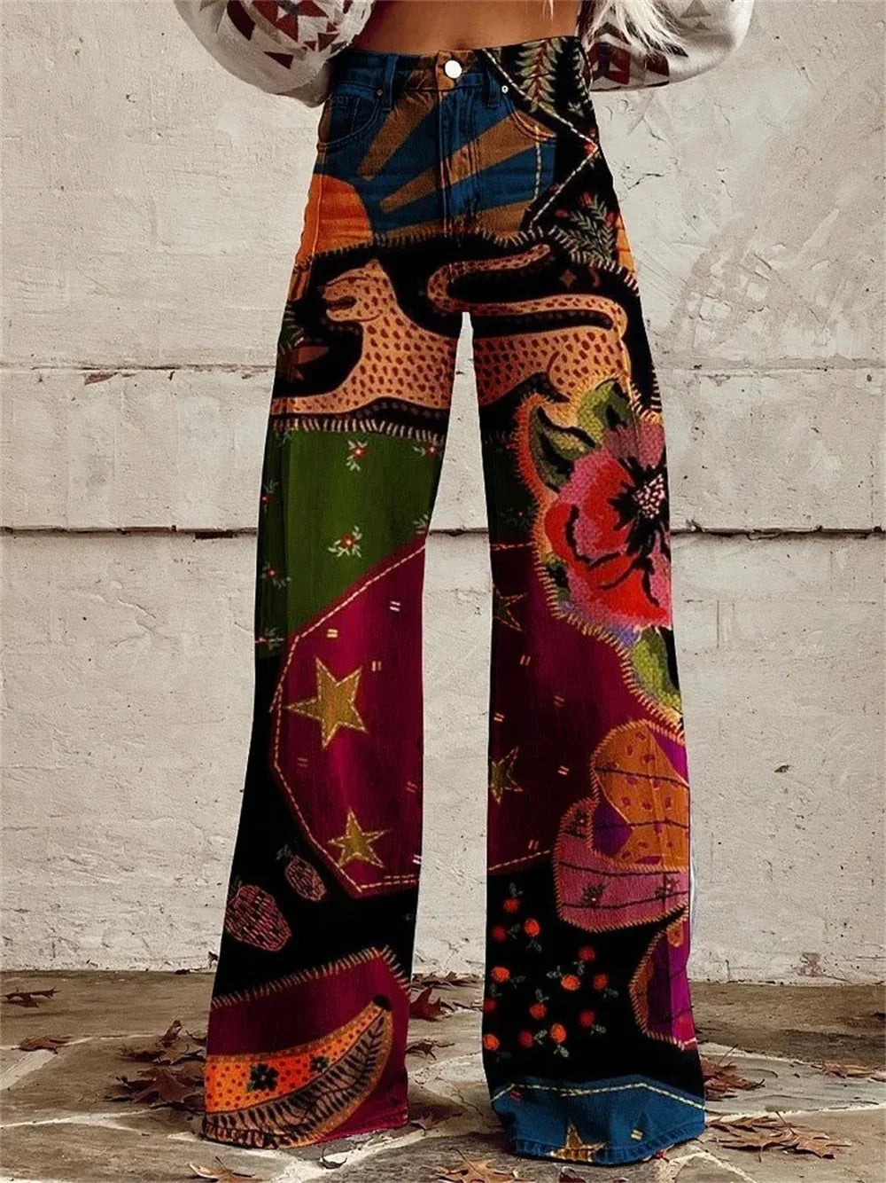 2025 Retro Fashion High Waisted Pants High Street Loose Wide Leg Denim Pants Women Harajuku Y2k Loose Jeans Women's Streetwear