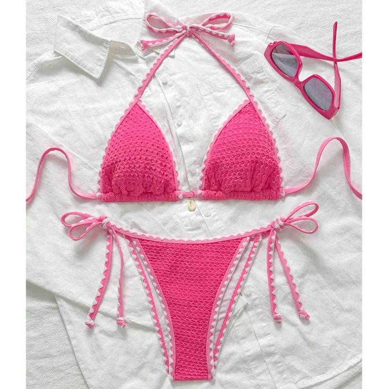 Summer Sexy Bikinis 2026 Women Swimwear Female Swimsuit For Swim Wear Bathing Suits Brazilian Bikini Set Beachwear Pool Bather