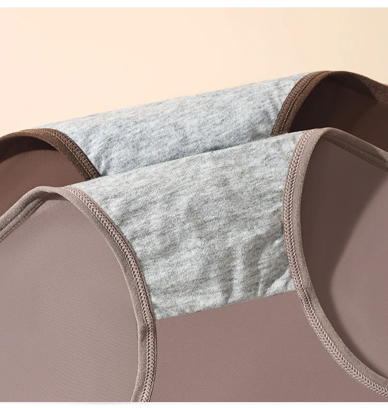 3Pcs High Waist Women's Panties Leak Proof Menstrual Pants Widen Period Underwear Cotton Physiological Plus Size Female Briefs