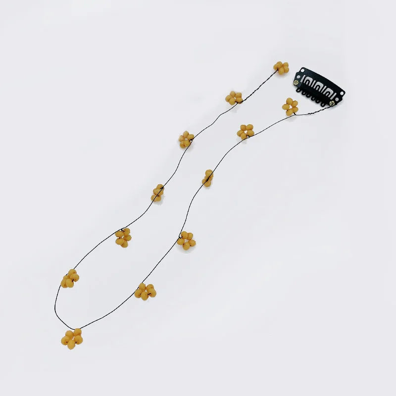25-36cm/lot Fashion Hair Tassel Flower Extension hair Strands Long Chain Wig Decoration Party Makeup Hair Styling Accessories