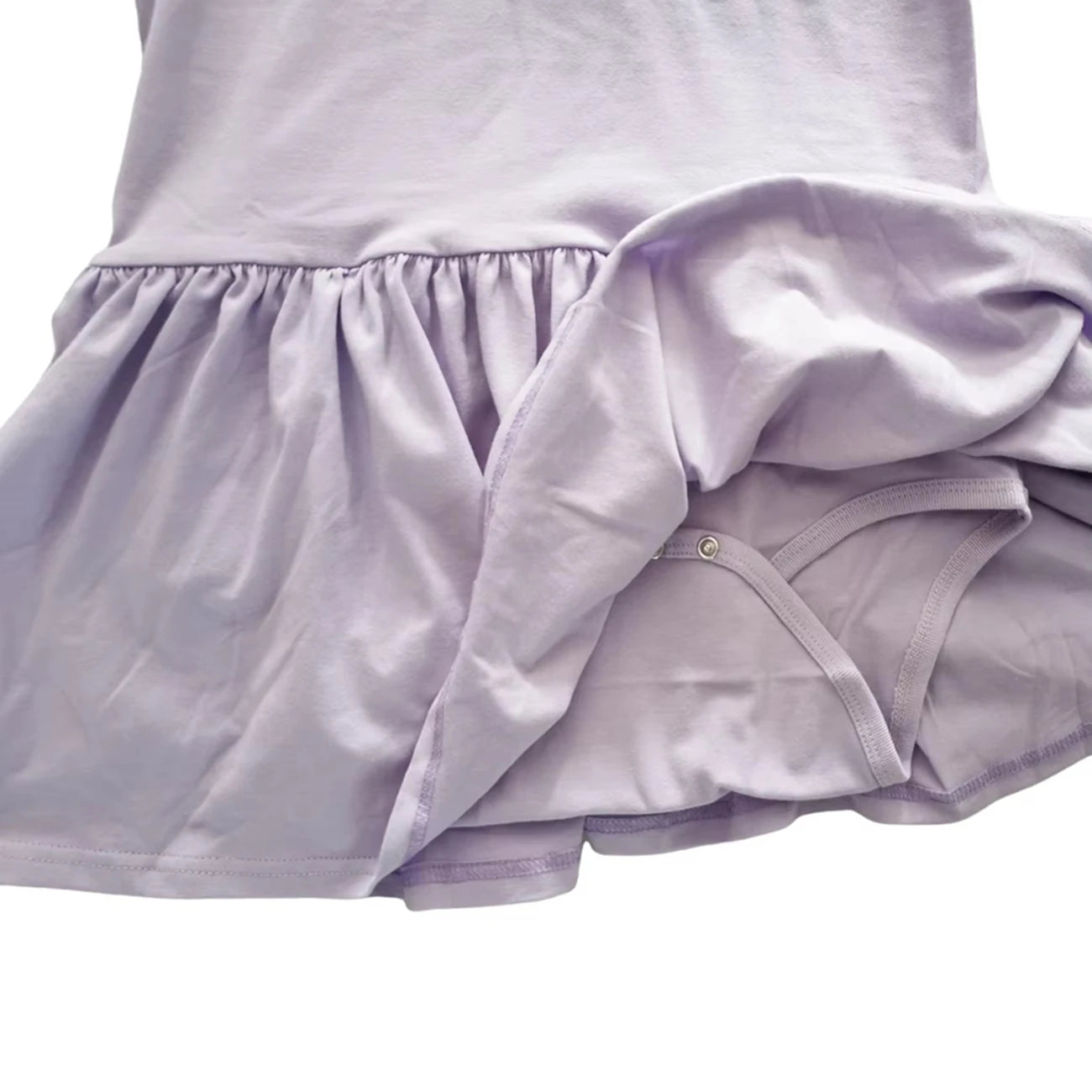 Light purple bodysuit with skirt/adult onesie/adult baby romper/abdl clothes/adult onesie dress