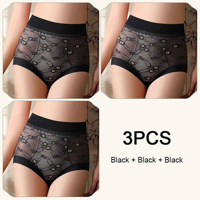 Lace High Waist Panties Woman Lifts Buttocks Fashion Belly Reducing Panties Set Pack Underwear for Women Women's Lingerie Sexy
