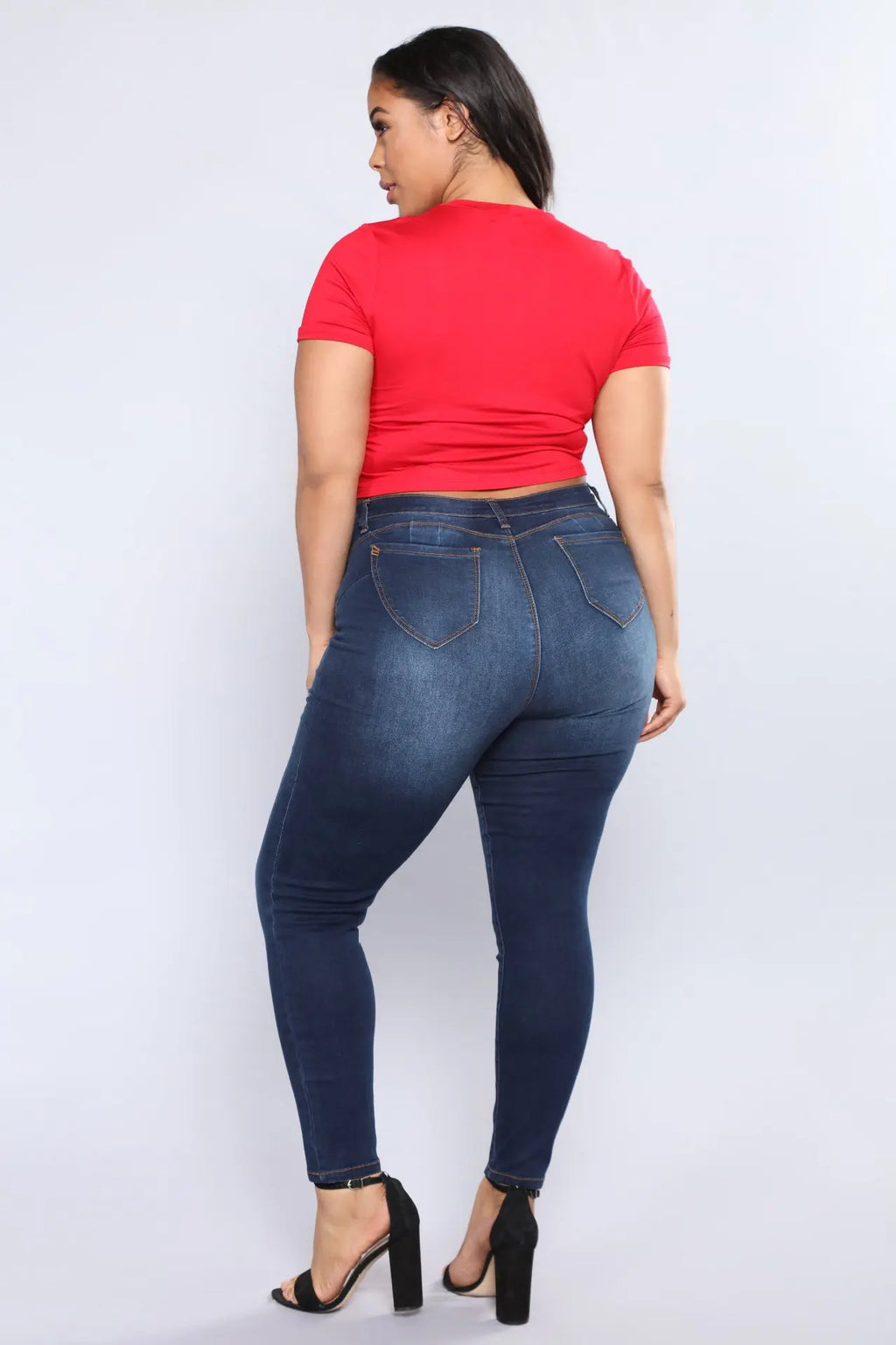 Women's plus size high waist jeans casual Skinny denim fat mom jeans L-5XL high quality wholesale price