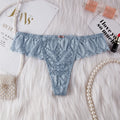 BANNIROU Women's Thongs Underwear Female Intimates T-back G-string Sexy Transparent Lace Low-Rise Panties Lingerie For Woman