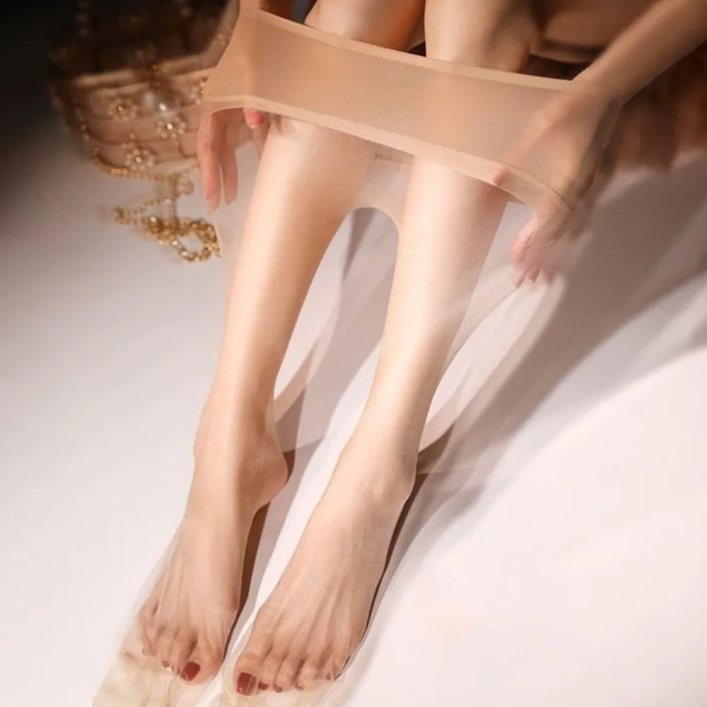 Lingerie 0D Seamless Pantyhose Breathable Daily Wear Silk Stockings Elastic Silky Slippery Ultra-thin Tights Summer