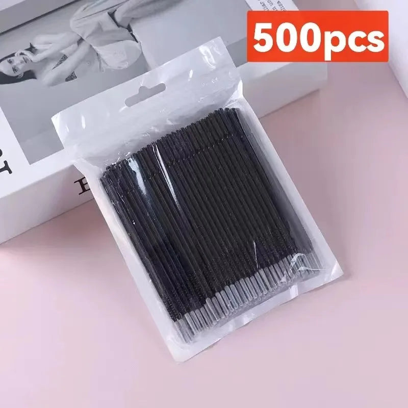 100Pcs Professional  Disposable Eyelash  Extension Micro  Brush Applicator Make  Up Mascara  Swab  Brushes Swab makeup brushes