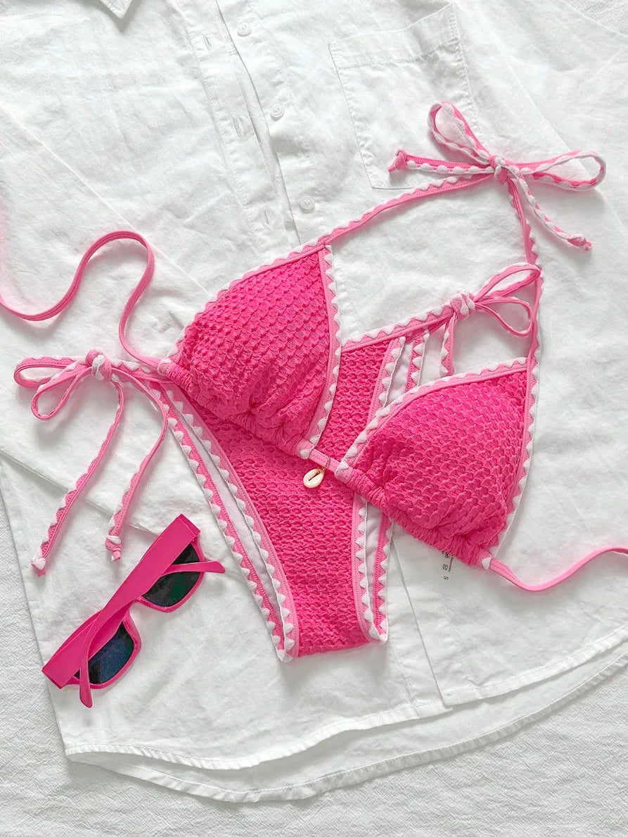 Summer Sexy Bikinis 2026 Women Swimwear Female Swimsuit For Swim Wear Bathing Suits Brazilian Bikini Set Beachwear Pool Bather